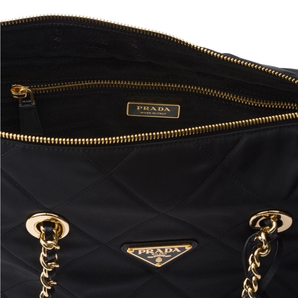 New Prada Re-edition 1995 Medium Chain Nylon Tote - Picture 4 of 4